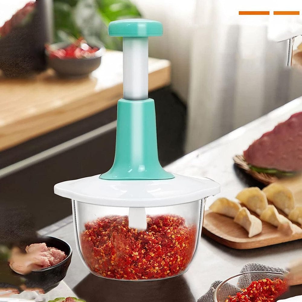 Manual Hand Push Chopper – Easy Vegetable & Food Chopping Tool