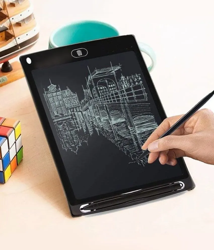 Hardbound LCD Writing Pad – Reusable Digital Writing & Drawing Tablet