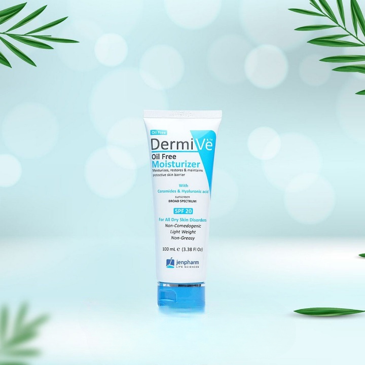 Dermive Oil Free Moisturizer – Lightweight Hydration for Oily & Acne-Prone Skin