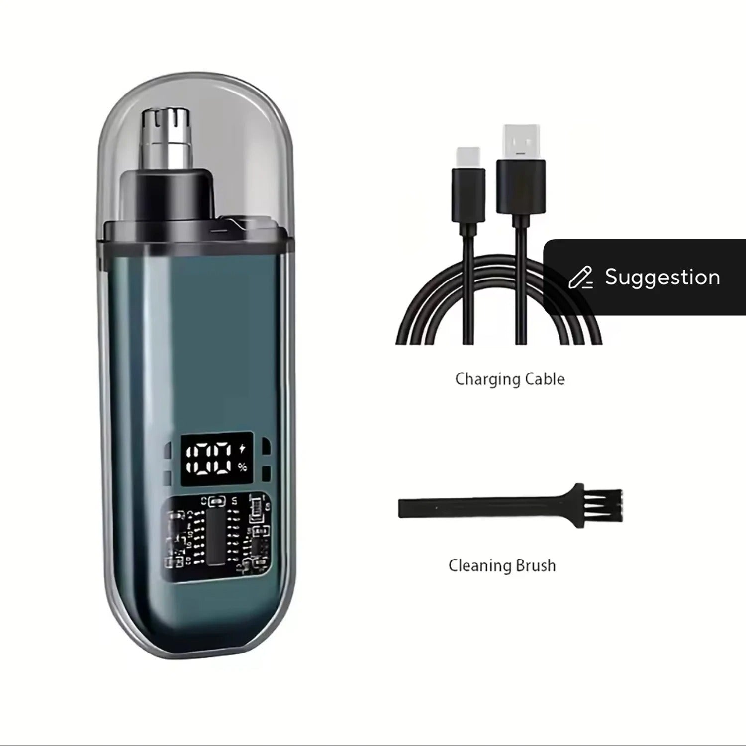Rechargeable Nose Trimmer – Safe & Painless Facial Hair Groomer
