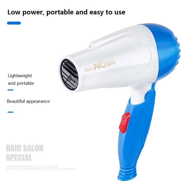 Nova Foldable Hair Dryer – Compact & Powerful Hair Styling Tool