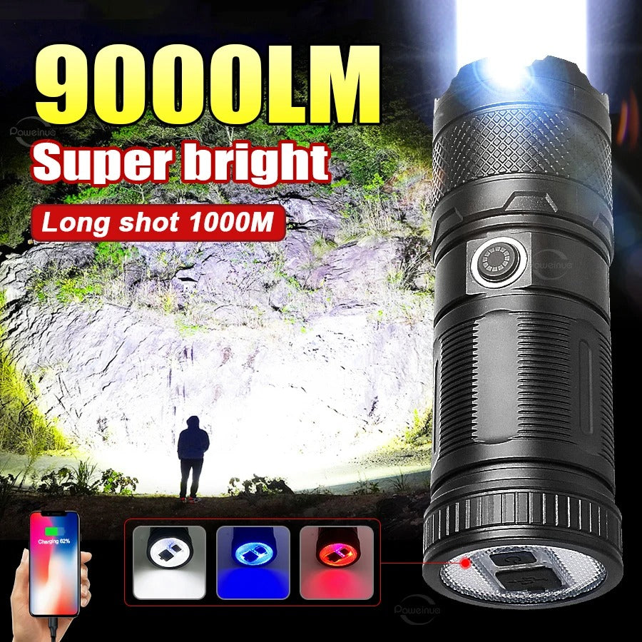 Ruilang P90 High Power Rechargeable LED Flashlight