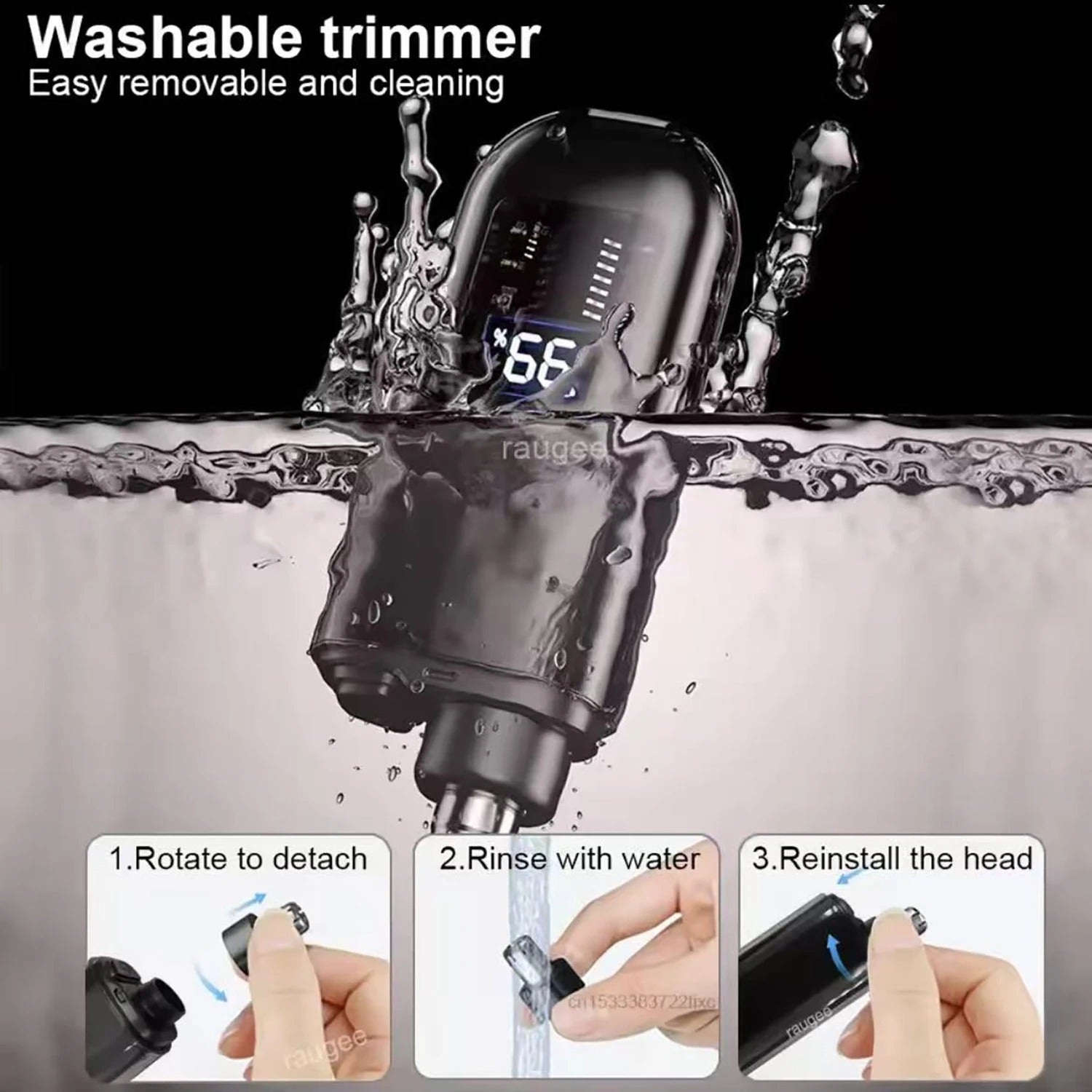 Rechargeable Nose Trimmer – Safe & Painless Facial Hair Groomer