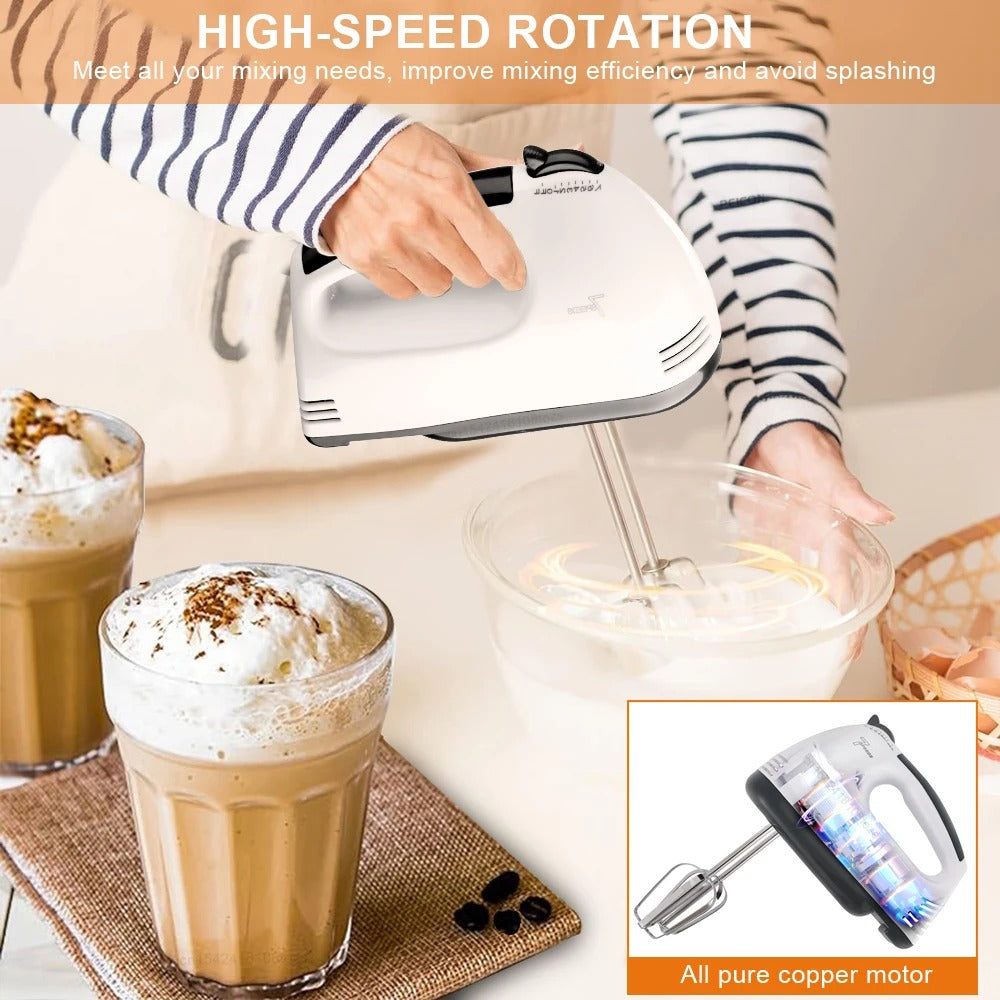 Electric Hand Mixer Beater Machine – Perfect for Cakes, Eggs & Baking