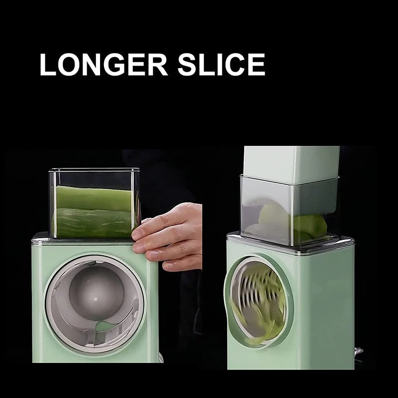 Vegetable Cutter Multifunctional Manual Rotary Cheese Grater Shredder – All-in-One Kitchen Tool