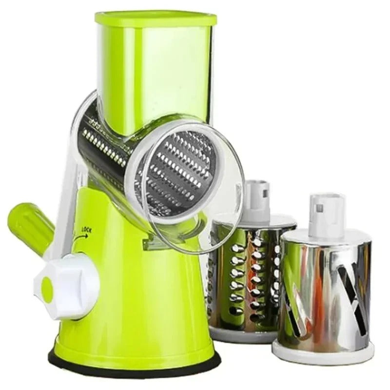TableTop Drum Grater – Manual Rotary Cheese & Vegetable Grater